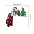 thumbnail image 3 of Christmas Door Decorations for Front Door Indoor Outdoor, Santa Claus Wooden Door Hanger, Xmas Wall Decor Holiday Home Office Party Supplies, 3 of 6