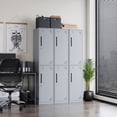 thumbnail image 6 of MIIIKO Office Storage Lockers for Employees, 71" Slim Metal Storage Cabinet with 2 Door for School, Gym, Dormitory, Changing Room, 6 of 7