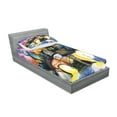 thumbnail image 2 of Ambesonne Vintage Fitted Sheet & Pillow Sham Set, Town Night Watercolor, Twinxl, Multicolor, 2 of 2