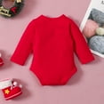 thumbnail image 3 of ZAXARRA Christmas Playsuit, Letter Short/Long Sleeve Romper, 3 of 9