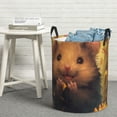 thumbnail image 7 of KLL Cute Sunflower Guinea Pig Waterproof Foldable Laundry Hamper Bucket with Handles for Storage Bin,Kids Room,Home Organizer (Medium ), 7 of 7