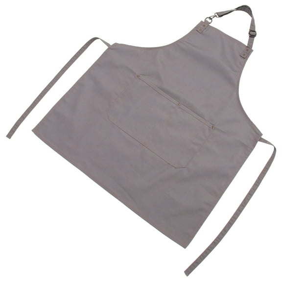 UPOUART Multifunctional Apron Chef Aprons With Pockets Canvas Grey 1Pcs