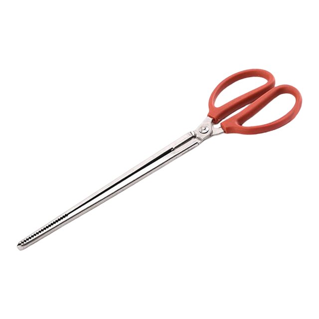 Herramientas para de acero inoxidable, mango cómodo, Clip compacto para basura, portátil para el hogar, 38cm de largo, para césped, Camping, , derecho Sunnimix Clip de pesca de mariscos