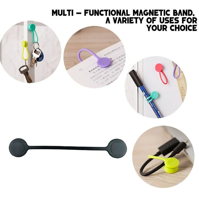 Binwennn Organisateur de Casque de Chargement Écouteurs Rangement de Données Solide Organisateur Réutilisable Support en Forme de U Grande Pince à Palourdes Pinces de Table de Travail Pliable Chevalet Pinces Étanches Portables Solides