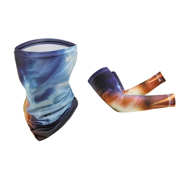 Calentadores de Brazos, Bufanda para El Cuello, Fundas para Brazos, Protección Solar de Verano, Cubierta para La Cara, Calentadores de Brazos Refresca Espacio