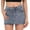 Z01A BU2, variant on Womens Denim Mini Skirt Stretchy Mid Waist Casual Trendy Y2k Jean Skirts with Pockets Black L