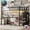 Black +  Twin XL, variant on Full XL Loft Bed with L-Shaped Desk and Wardrobe, Metal High Loft Bed Frame with USB Port and LED Lights, Storage Stairs and Adjustable Shelf, Black, Ships in 2 Boxes