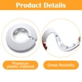 thumbnail image 3 of 12 cubiertas para tuberías de radiador, cubiertas de plástico para tuberías de agua, cubiertas de tuberías blancas para decoración de tuberías de 12 mm de diámetro(blanco), 3 of 7