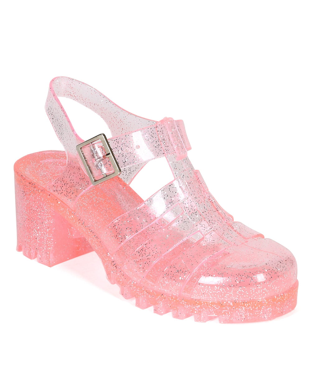 Seed Heritage Glitter Cage Jelly Sandals In Pink | MYER