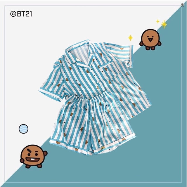BT21 Ropa De Dormir BTS chimmy/cooky/koya/mang/rj/shooky/tata bundle Pijamaspangjing