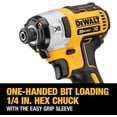 thumbnail image 3 of Destornillador de impacto DEWALT 20V MAX XR sin escobillas, 3 velocidades, 6.35 mm, 3 of 6