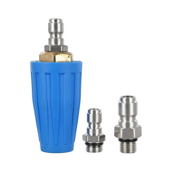 Easy Connect Turbo Nozzle 4000Psi Max For Car & Outdoor Cleaning (Blue)