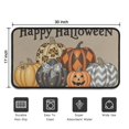 thumbnail image 5 of Happy Halloween Pumpkin Non Slip Washable Door Mat Pumpkin Skull Bat Spider Welcome Mat Friendly for Entry Floor Mat Set Living Room Bedroom Bathroom Crystal Velvet 30x17 Inches, 5 of 7