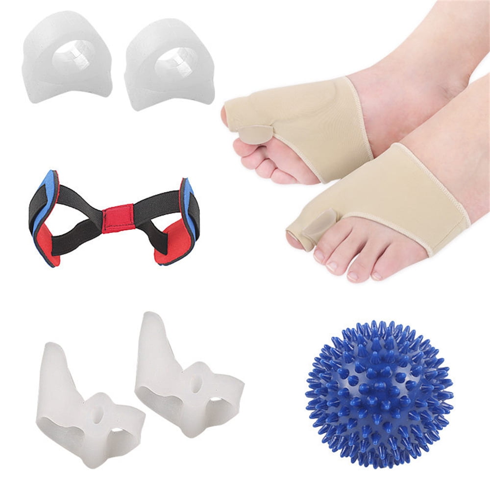 Powiller Bunion Corrector Splint Cushions Orthopedic Toe Separator Support Brace Spacer Straightener Protector Hammertoe Relief Pain Treatment Elastic Cushion Hammer Toe Aid Alignment Insole