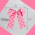 thumbnail image 4 of Motique Accessories Pink Polka Dot Jumbo Hair Bows with Tails for Adult Female and Girls-Pink Polka, 4 of 4
