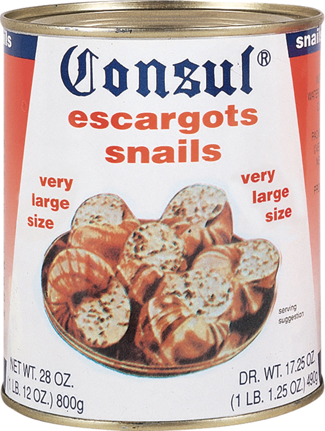 Consul Escargot Snails, Extra Large, 28 Oz