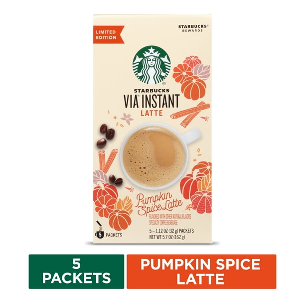 Starbucks VIA Instant Coffee Flavored Packets — Pumpkin Spice — 1 box