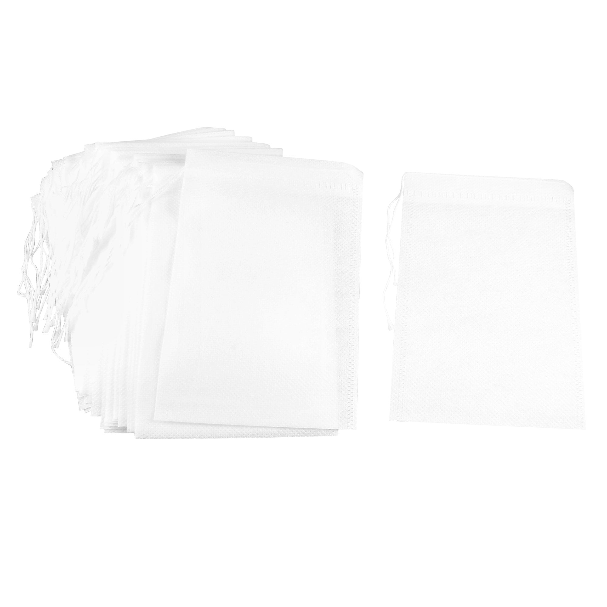 Uxcell Nonwoven Fabric Empty Tea Filter Bag 15cm x 10cm White 30 Pack