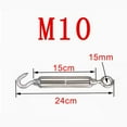 thumbnail image 1 of M4-M16 304 Hook Eye Adjustable Wire Rope Tensioner Flower Basket Screws Set M10, 1 of 9