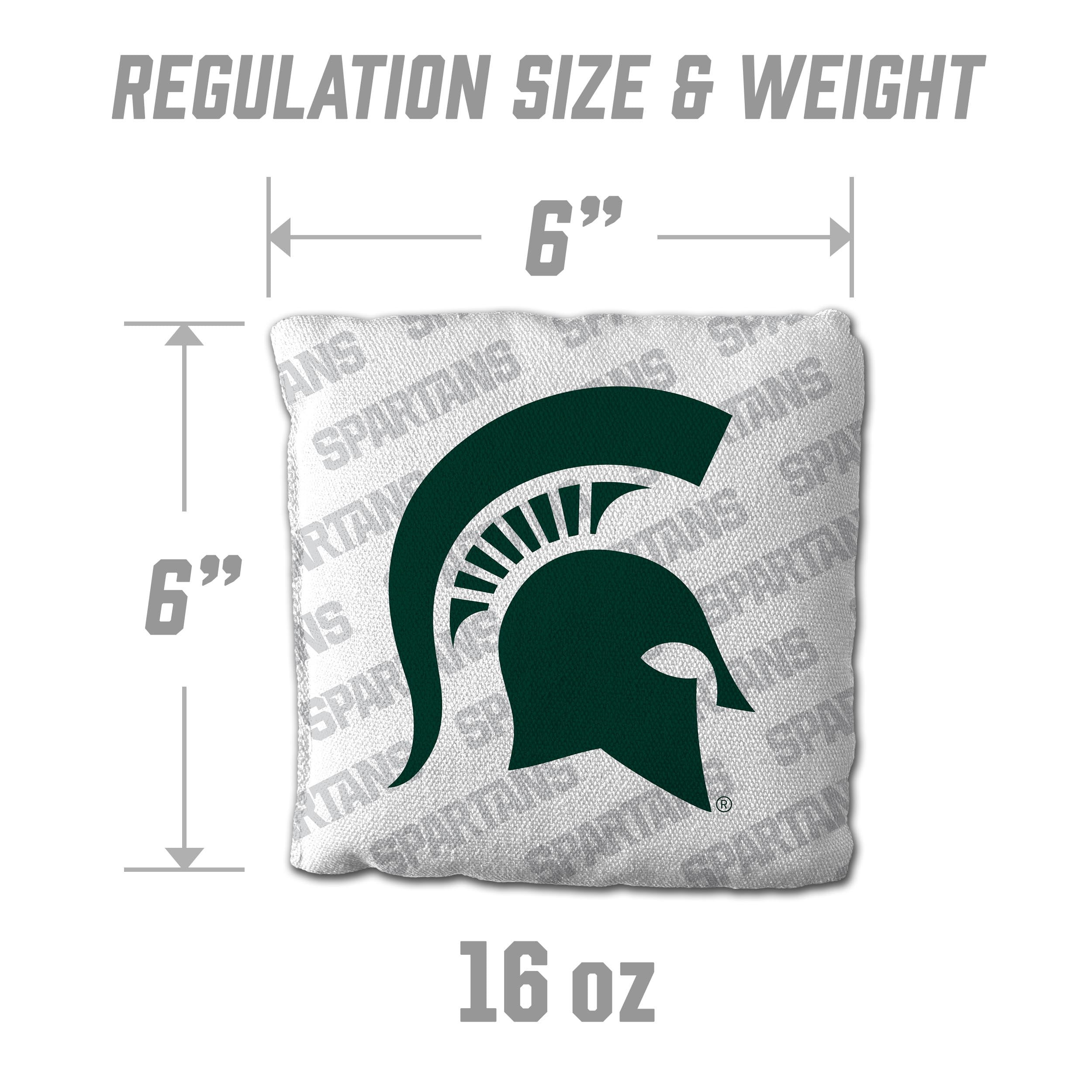 NCAA Michigan State Spartans Cornhole Bags - 4PK - White