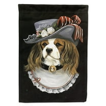 Carolines Treasures PPP3068GF Cavalier Spaniel Stella Flag Garden Size  Small multicolor