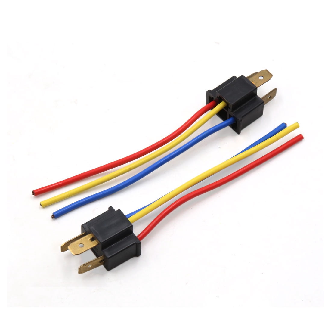4Pcs H4 Foglight Lamp Bulb Car Male Wiring Harness Connector Socket