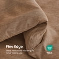 thumbnail image 6 of Sleep Zone 85gsm Cationic Microfiber Comforter Set, Luxury Ultra Soft All Season Bedding, King Brown, 6 of 11