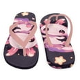 thumbnail image 7 of Psesaysky Boys Girls Flip Flops Sandals Pink Axolotl Print Water Park Summer Beach Swim Pool Shoes for Kids Indoor and Outdoor Size 13.5, 7 of 7