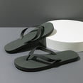 thumbnail image 3 of Pandaie Men's Flip Flops with Arch Support Yoga Mat Walking Thong Sandals Comfortable Slip on Slides Shower Shoes Indoor Outdoor Black Size 8.5, 3 of 6