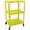 Yellow, variant on Luxor LEADER™ Adjustable-Height Three-Shelf Media Utility Cart, 24" W x 18" D, Red