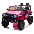 thumbnail image 3 of 24V 2-Seater Kids Ride On Truck Car with Parent Remote Control, 200W Dual Motors, 20.28" Wide Seat, Four-Wheel Suspension, MP3 & Bluetooth Music, LED Lights, Big Electric Car for Boys & Girls Ages 3+, 3 of 7