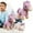 D, variant on FTsdfkl Rainbow Dot Pony Stuffed Plush Toy, Soft Huggable Horse Stuffed Animal For Toddler Kids Bedroom Play Gift