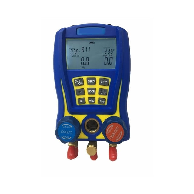 Electronic Fluoride Meter Digital Refrigeration Manifolds Pressure Vacuum Gauge ,Easy to Use