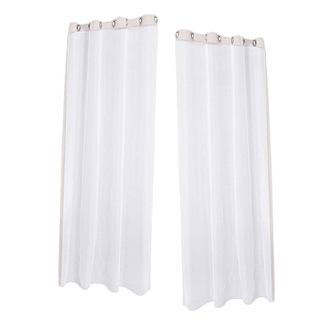 2x Rideau d'Extérieur pour Patio, Rideau d'Extérieur Bloquant la Lumière Voile Imperméable pour Patio Gazebo Rideaux Pare-Soleil pour Porche Terrasse Pergola