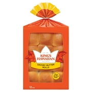 King's Hawaiian Savory Butter Rolls, 12 Count (Pack of 6)