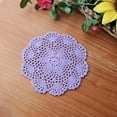 thumbnail image 4 of Dream Lifestyle 6pcs Doilies, Crochet Cotton Lace Table Placemats Doilies, Handmade Round Crochet Doilies Hook Flower Hollow Decorative Cushion Plate Pad Insulation Dining Table Mats 8inch, 4 of 8