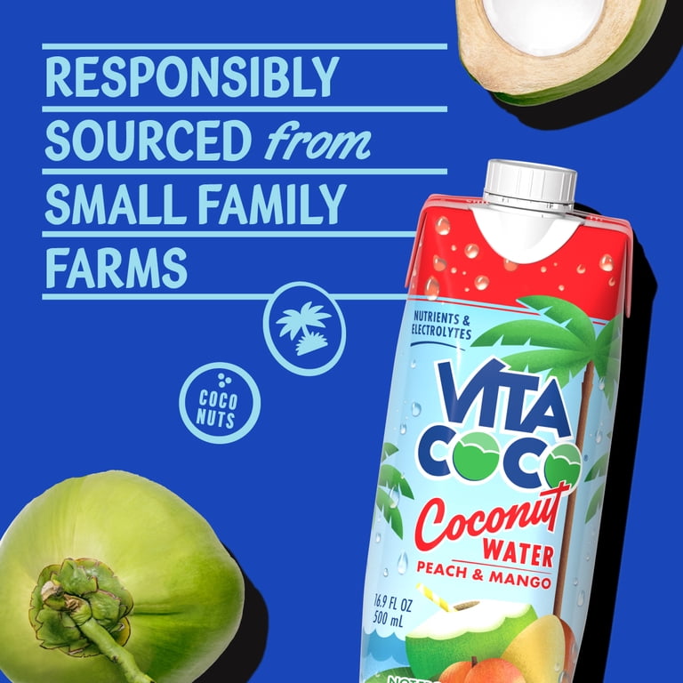 Vita Coco Peach & Mango, 16.9 fl oz, 12 Pack photo 6