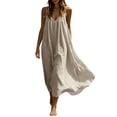 thumbnail image 2 of Abomasnow Backless Dresses for Women Casual Spaghetti Strap Open Back Long Dress Summer Vacation Sundress S-3XL, 2 of 8