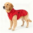 thumbnail image 5 of Gytml Dog Winter Jacket, Adjustable Waterproof Dog Warm Coat,Turtleneck Windproof Dog Winter Coat With Zipper, Lightweight Doggy Snow Jacket Pet Coats For Small Medium Large Dogs Red-XL, 5 of 9