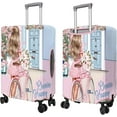 thumbnail image 3 of Travel Luggage Cover Suitcase Protector Fits 18-32 Inch Luggage Wheel Covers Patterned Travel Related Items Flower Luggage Protector Elastic Luggage Anti-scratch Suitcase Cover S, 3 of 5