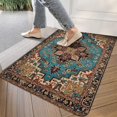 thumbnail image 3 of Bohemian Brown Ethnic Rug Welcome Door Mat Decorative Doormat Farmhouse Low-Profile Floor Rug Switch Mat for Home Indoor Outdoor Decorations 17 X 30 Inch, 3 of 6