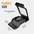 thumbnail image 6 of Egg Slicer for Hard Boiled Eggs, Stainless Steel Wire, Multipurpose Heavy Duty Aluminium Egg Cutter Dishwasher Safe for Egg, Salads & Sandwiches, Strawberries, Mushrooms & Soft Cheese, Fruit, Black, 6 of 7