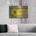 thumbnail image 6 of Luxe Metal Art 'Wood Series: Rustic Daisy', Metal Wall Art, 36"x24", 6 of 9