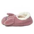thumbnail image 2 of Womens Funny Fuzzy Slippers, Warm Cozy Cute House Shoes with Grippers, Bunny Hop, S, 2 of 4