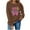 #055-Brown, variant on Women 100 Days of School Sweatshirt: Funny Teacher Shirts School Teaching Long Sleeves Teachers Gifts Tops Teacher Graphic T-Shirts School Days Tee Tops