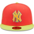 thumbnail image 2 of Men's New Era Red/Neon Green New York Yankees   Lava Highlighter Combo 59FIFTY Fitted Hat, 2 of 6