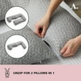 thumbnail image 3 of Allswell Full Wrap-Around Oversized Pregnancy Pillow, Gray, 3 of 10