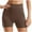 Coffee, variant on Biker Shorts for Women Butt Lifting High Waisted Shorts Soft Volleyball Workout Yoga Shorts