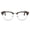Brown Tortoise, variant on 2SeeLife Half Rim Browline Reading Glasses for Men & Women – Retro Browline Readers, Premium Metal Frame, Spring Hinges, Narrow-Medium Fit, Black, +1.25