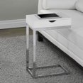 thumbnail image 3 of Monarch Specialties Table d'Appoint Contemporaine avec Tiroir, Blanc (2 Pièces), 3 of 6